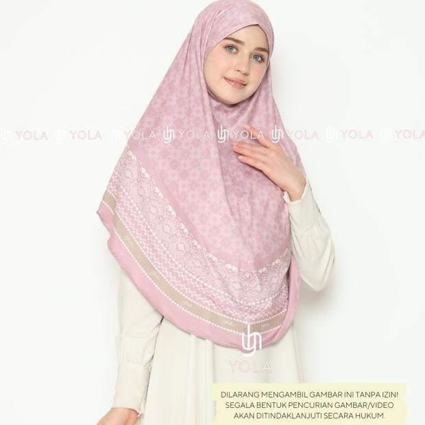 Bergo Printing XL Syari | Bergo Motif | Hijab Instan | Hijab Motif | Kerudung Motif | Bergo Yola RB1