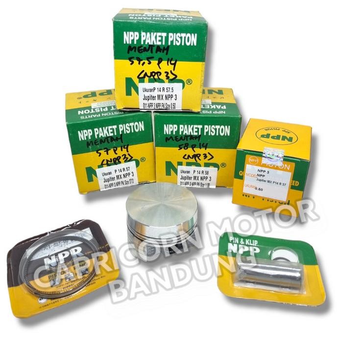 . Piston Kit MENTAH CUSTOM 57 57.5 58 PEN 14 NPP3 NPP MENTAHAN