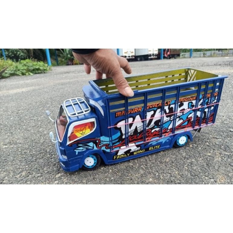 Miniatur Truk Oleng Kayu Asli Mobil Oleng Mainan Anak-Anak Mainan Edukasi Anak Gratis Ongkir