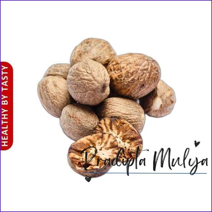 

Asli..! Biji Pala Kupas Biji Pala Bulat Yu Guo Myristica Fragrans Bubuk Biji Pala 50 Gram