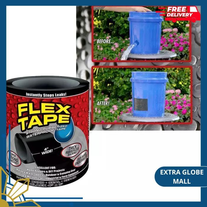 

LAKBAN AJAIB WATERPROOF PEREKAT SERBAGUNA FLEX TAPE 4 X 1,5 M ISOLASI HIGHT CLASS !!