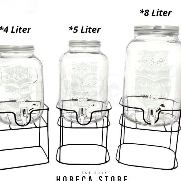 Gosendgrab Only Infused Water Dispenser Galon Jus Kaca 5 Liter