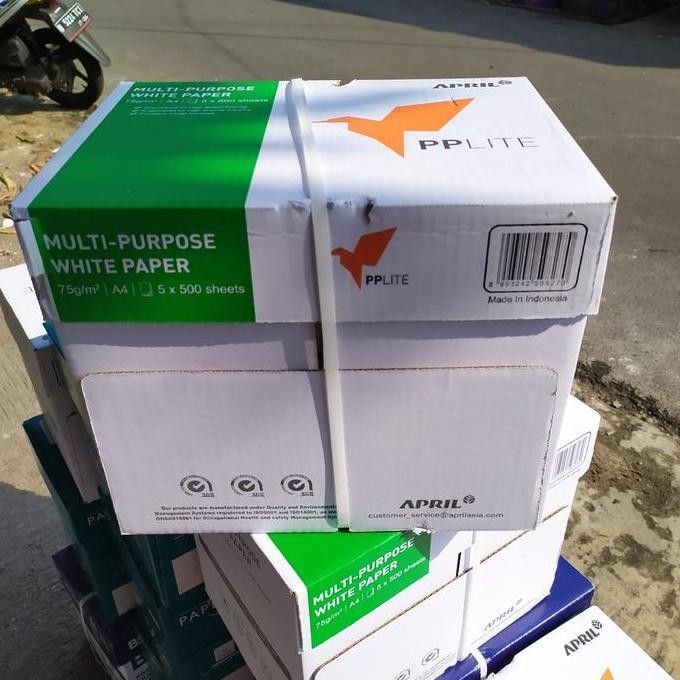 

BEBAS ONGKIR - Kertas A4.75 PPlite ( 1 Dus = 5 rim )