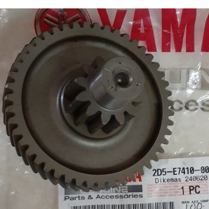2D5-E7410-00 MAIN AXLE COMP NOUVO (PENGGANTI 5LW-E7410-00 5MX-E7410-10) ORIGINAL YAMAHA