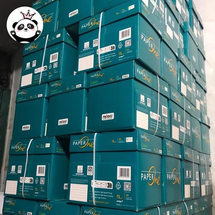 

Kertas HVS A4 75 gr PAPER ONE ( 1 box isi 5 rim ) Stationery