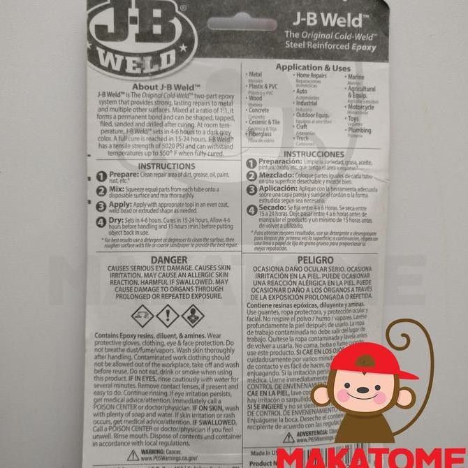

JB Weld Cold Weld Epoxy Welding Compound lem besi serbaguna J-B glue LL