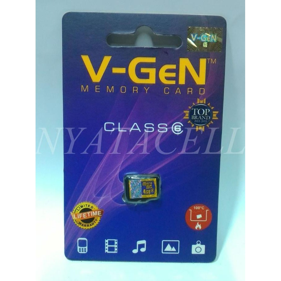 (Expert) Grosir Memory Vgen 4GB Class 6 / 4 GB /Micro SD/Card/Memori/Kelas 6