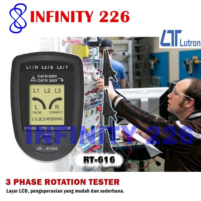 3 Phase Rotation Tester Lutron RT-616