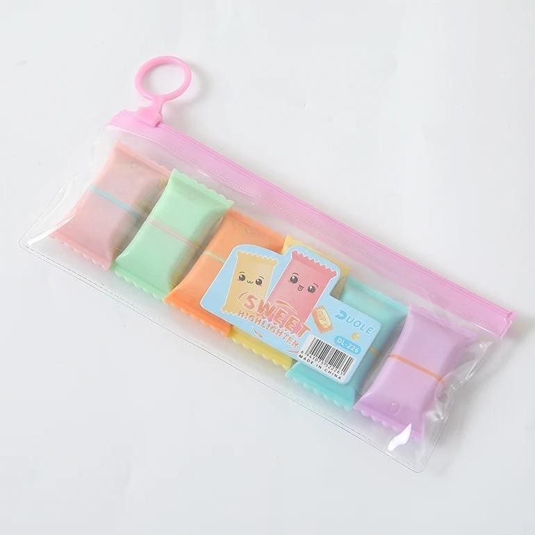 

Stabilo Set Isi 6 Pcs + Pouch Bentuk Jamur Dan Permen Lucu Unik Spontliner 6Pcs Highliter Warna Warni Rainbow Mini Kecil Traveling Mushroom Candy Stok Baru