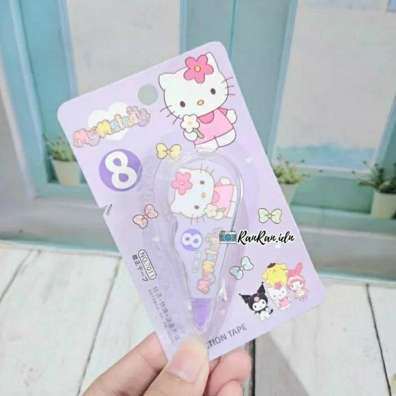

Stipo Mini Sanrio Tipe X Karakter - Correction Tape Kertas Alat Tulis Roll Kekinian New