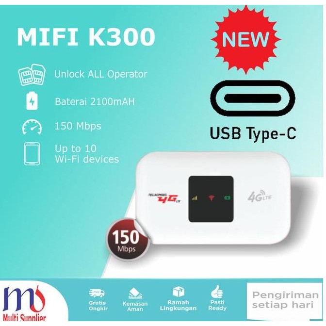 TERMURAH - Modem Wifi Telkomsel 4G LTE Unlock All Operator MiFi Telkomsel 4G LTE