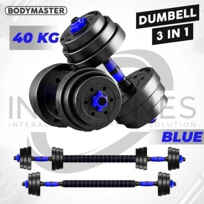 Dumbell Barbel set peralatan fitness 40 kg - Barbel set 40kg