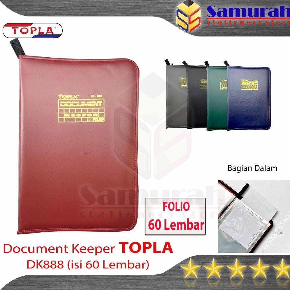 

TERLARIS Document Keeper TOPLA 60 Pocket Polos Folio + seleting / Album Berkas Dokumen Eksklusif isi 60 Lembar Siap kirim
