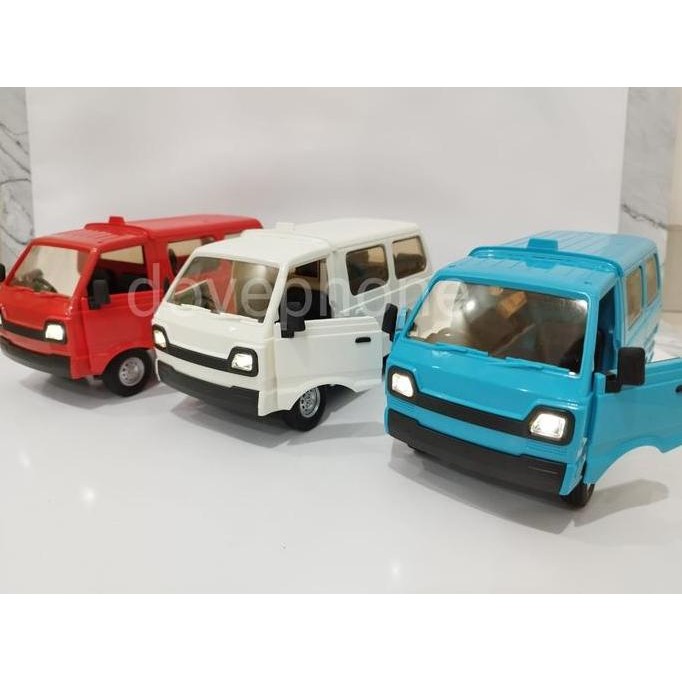 MAINAN MOBIL RC REMOTE KONTROL CARGO TRUK SUZUKI CARRY PICK UP BOX CAR [terbaik]