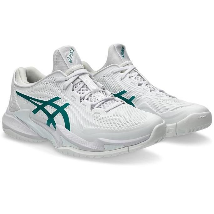 TERMURAH - Sepatu Tenis Asics Court FF3 White Pitch Green/Tennis Shoe Asics Court FF3 Asics Original