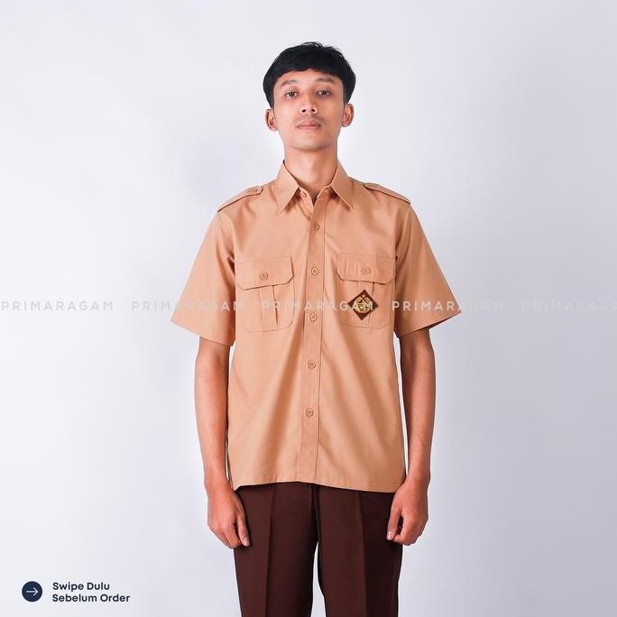 Primaragam Baju Seragam Pramuka Sma Laki Laki Pendek Penegak Smp Smk Penggalang Pria