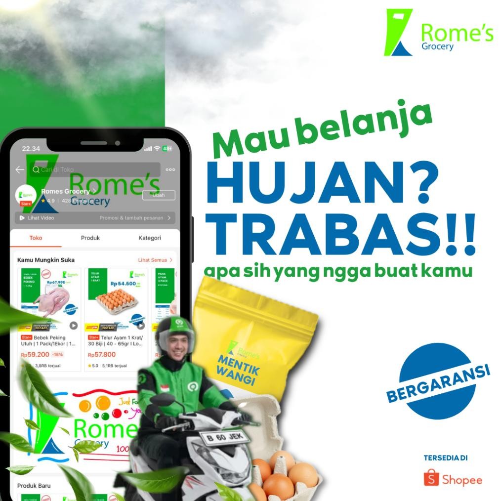 

TELUR AYAM 1 LUSIN | 40 - 65GR I LOCAL FRESH I BERGARANSI | ROMES GROCERY