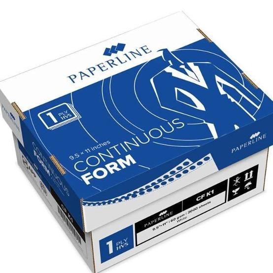 

NEW Continuous Form CF Kertas Komputer B1 Paperline 14 7/8 x 11 inch 1 ply