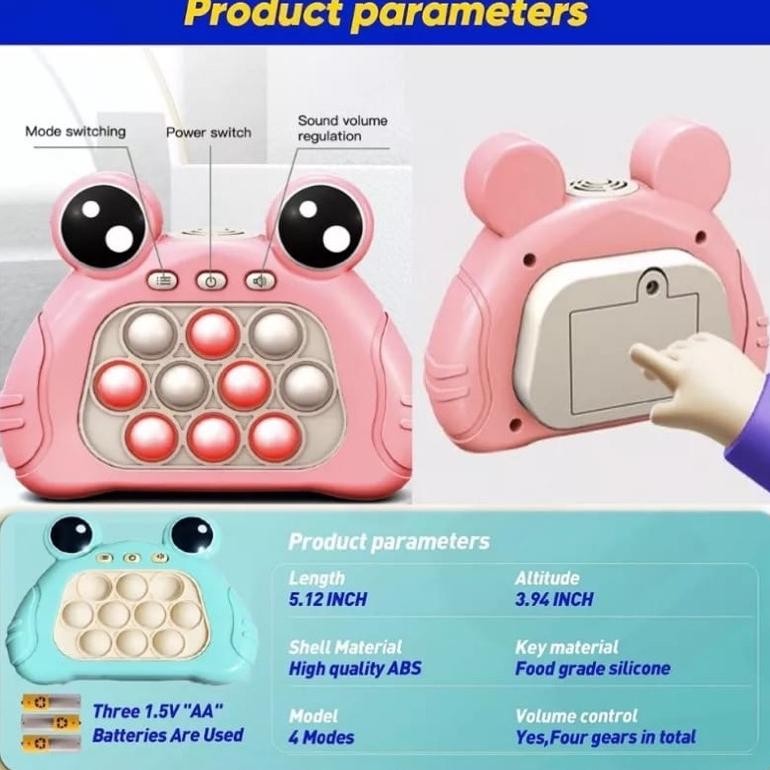 Fast Push Pop It Elektronik Karakter Katak Kodok Jerapah Kelinci Murah Original Best Seller