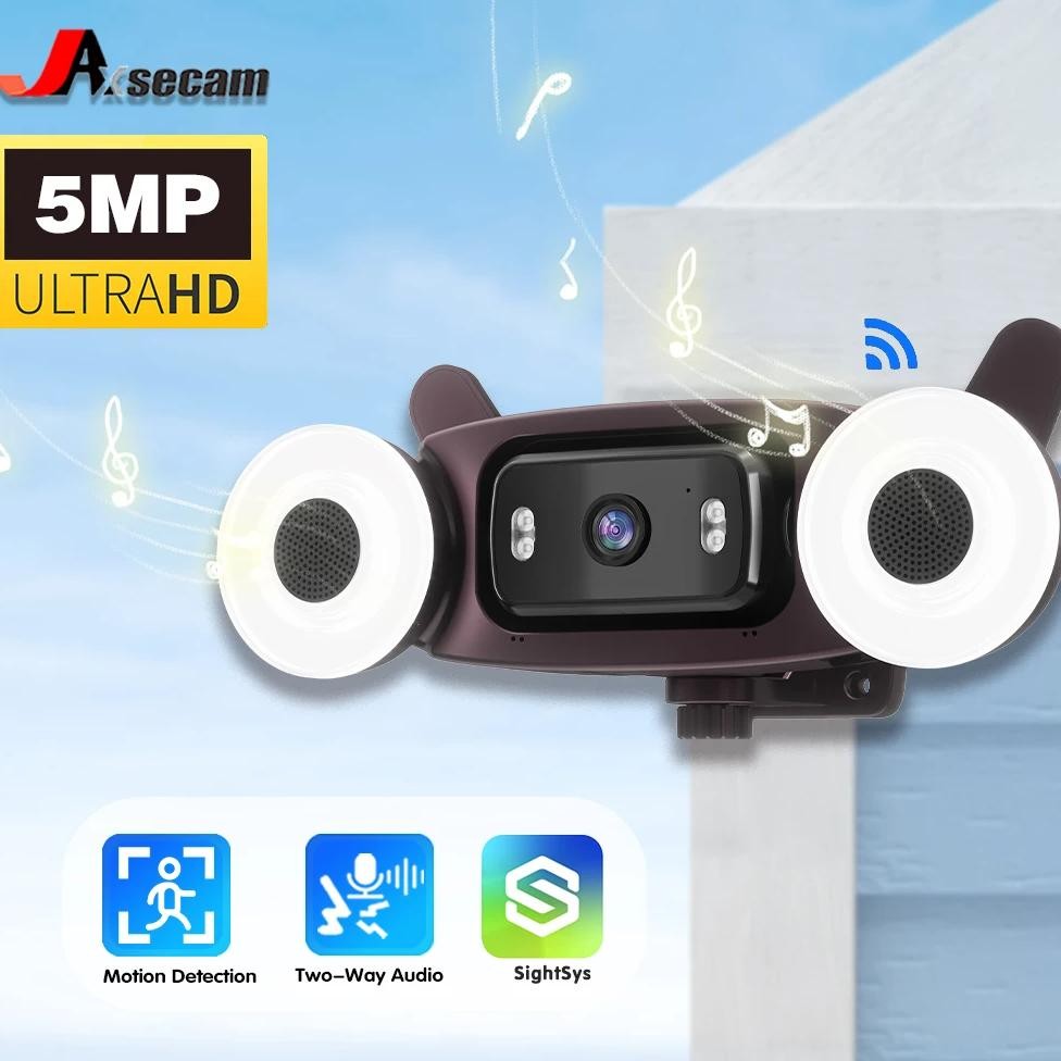 5Mp Speaker  Camera  All-In-One Machine Camera Outdoor Wifi Ip Camera  Outdoor Waterproof Cam Survei