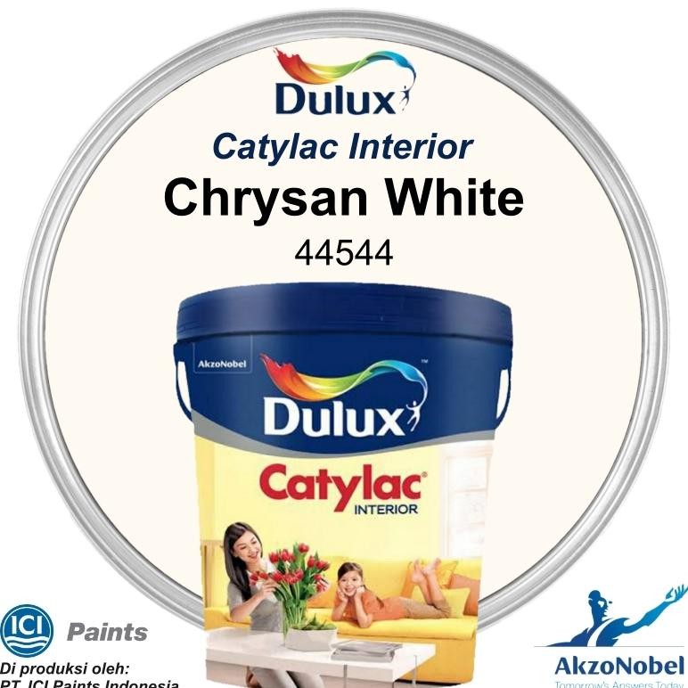 CAT DULUX CATYLAC INTERIOR 5 KG - CHRYSAN WHITE 44544