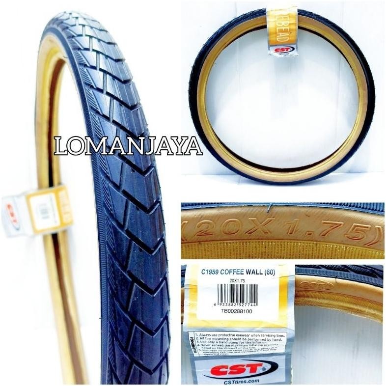 Eelic Ban Luar 201.75 Cst Sepeda Bmx Coffee Wall C1959 Gd-5