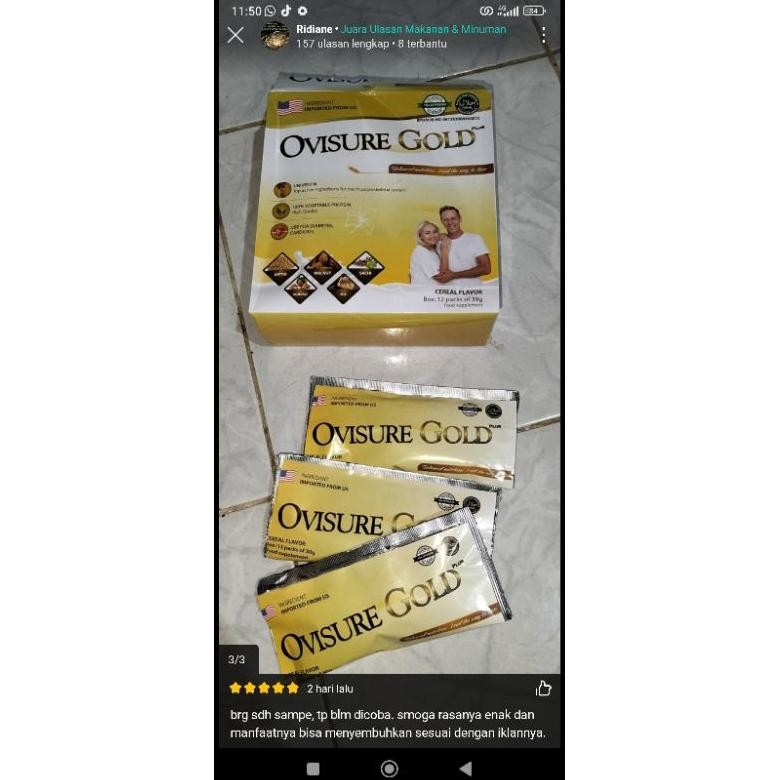 

Ct_C1077 Susu Ovisure Gold Harga Per Eceran/Sachet Memulihkan Kerusakan Tulang Nd-26