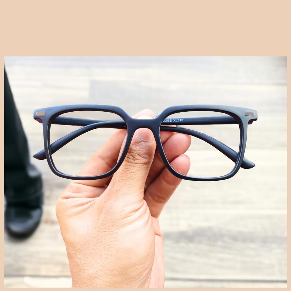 R0LS KACAMATA MINUS COWOK PRIA PHOTOCROMIC BLUECROMIC KOTAK RETRO OPTIK ASLI ORI