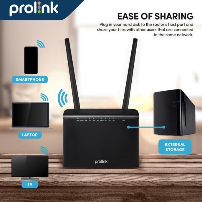 Prolink Sim 4G Lte Unlock Wifi Router Dual Band Dl7303 New Stok