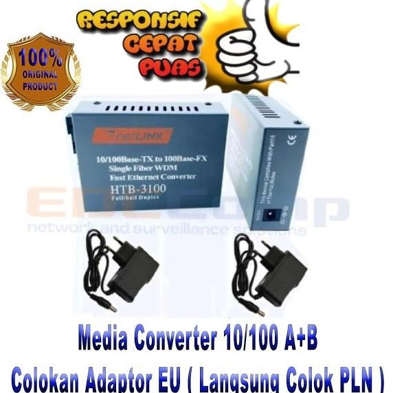 Netlink Htb3100 Ab Htb3100Ab Htb 3100Ab Singlemode Media Converter New Stok