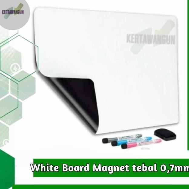 

White Board Magnet Papan Tulis 100X60Cm Tebal 07Mm