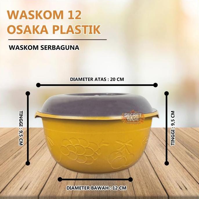 JH8 [COD] (ISI 12pcs) BASKOM SEKAT TUTUP - Baskom Hajatan / Waskom / Wakul / Bakul Nasi Plastik