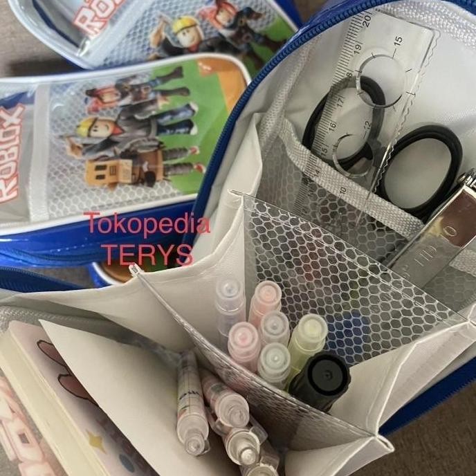 

Tempat pensil/tas pensil/kotak alat tulis anak sekolah/roblox/lucu TT