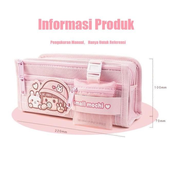 

MOCHI Tempat Pensil Kotak Alat Tulis Siswa Sekolah Dasar Gadis Anak Kapasitas Besar TT