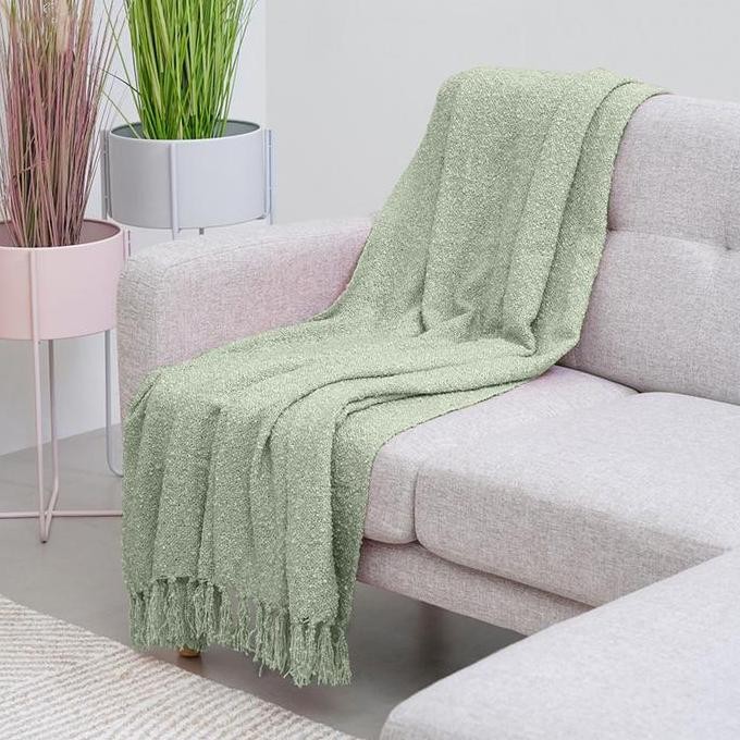 Informa 125X150 cm Selimut Throw Einne Boucle - Hijau