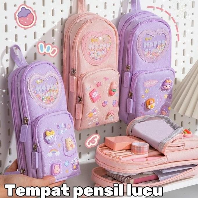 

Dengan stiker gratispencil case hiasan karakter tas lucu korea kapasitas besar kotak pensil aesthetic pencil case large tempat pen pouch lucu stationery organize Anak Kawaii Pensil Perempuan Kantor Siswa Alat Tulis Organizer Perlengkapan Sekolah Kanvas
