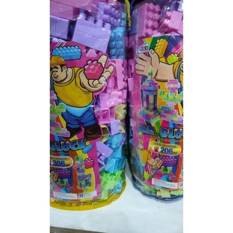 TERMURAH Mainan Balok Lego Mr Block Bahan Plastik SNI Siap kirim