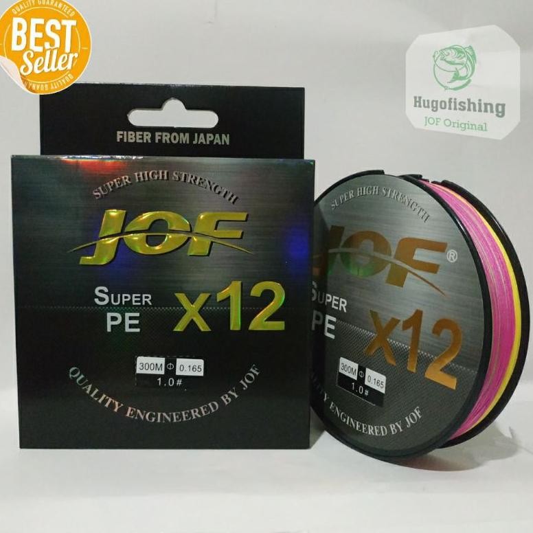 Senar Pancing PE Jof X12 300m Anti-Bite Multicolor