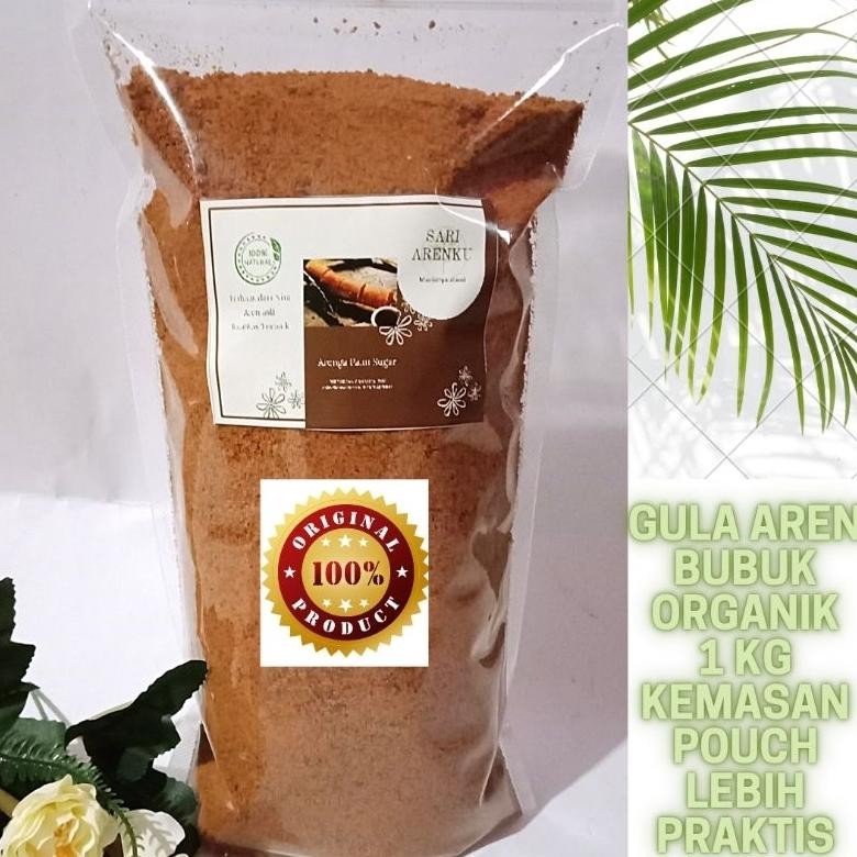 

Gula Aren Semut Bubuk Organik Kemasan Pouch 1kg SV
