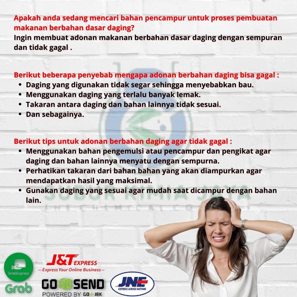 

Tepung ISP / Isolated Soya Protein / Tepung Kedelai / Non GMO untuk Sosis Burger Nugget Bakso Siomay 500 Gr SV13