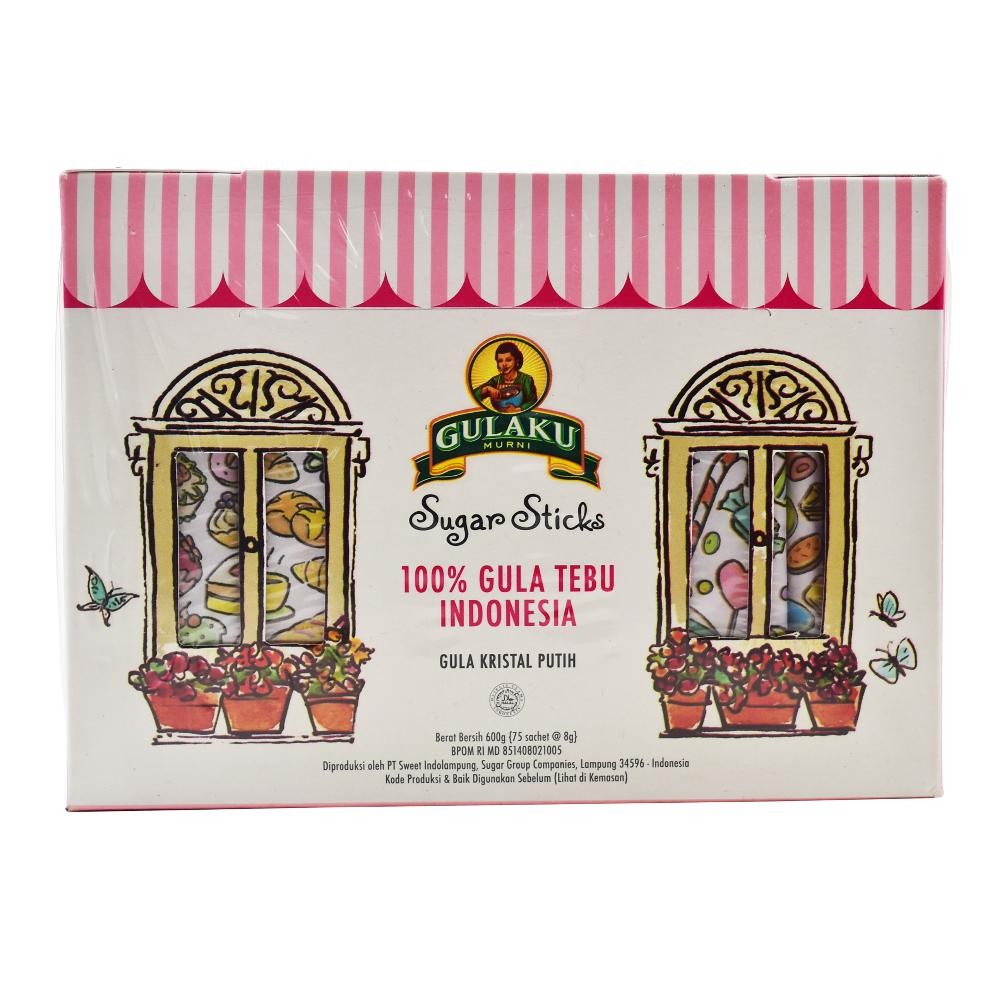 

Gula Putih GULAKU Stick Sachet isi 75 @ 8gr SV