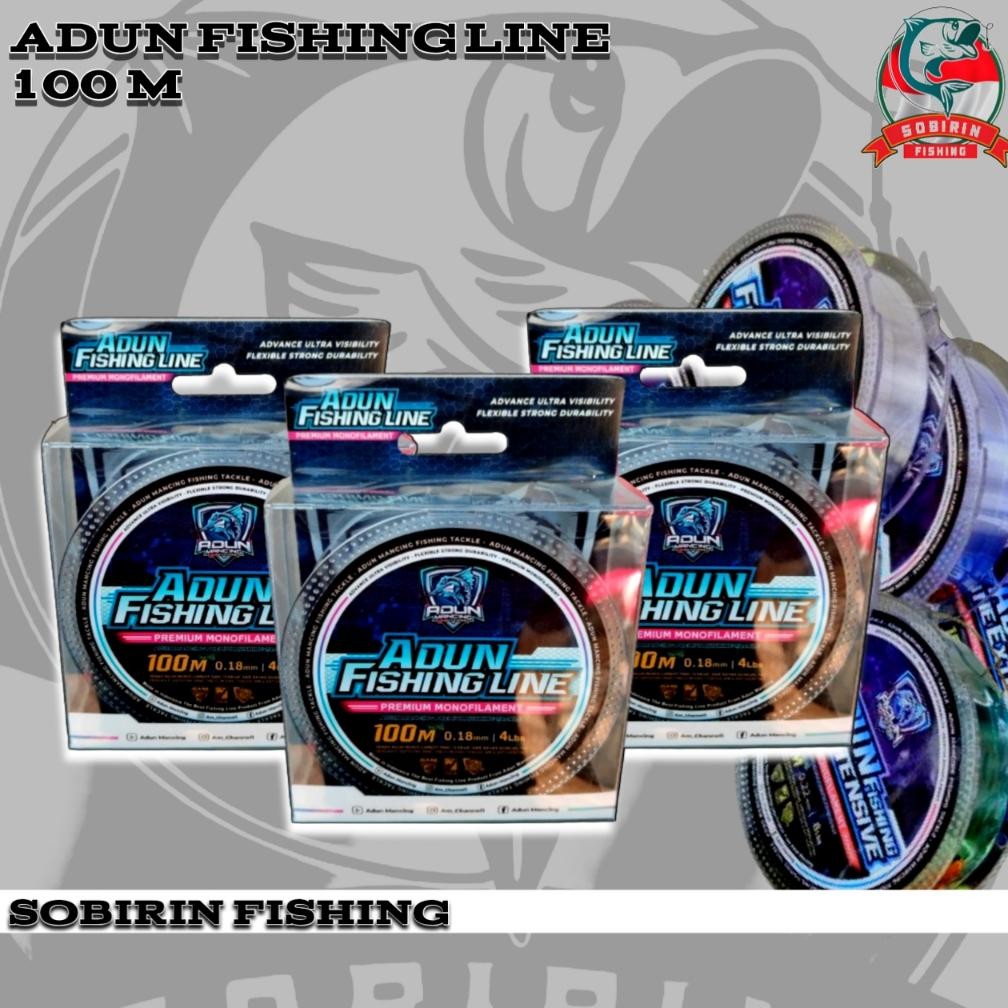 Senar adun mancing 100 m adun fishing line  senar pancing ikan mas