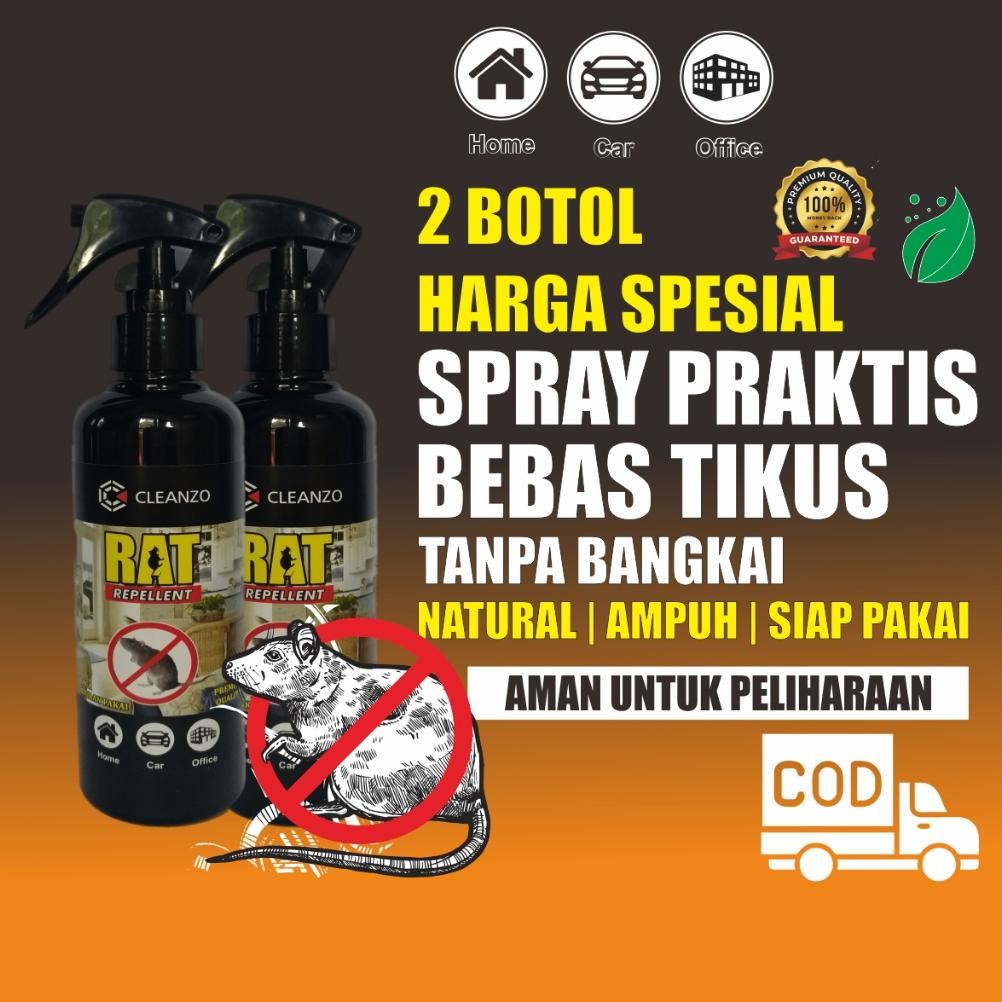 TERMURAH 2 Botol Harga Hemat - Semprotan Pengusir Tikus Rumah, Pengusir Tikus Dapur, Pengusir Tikus 
