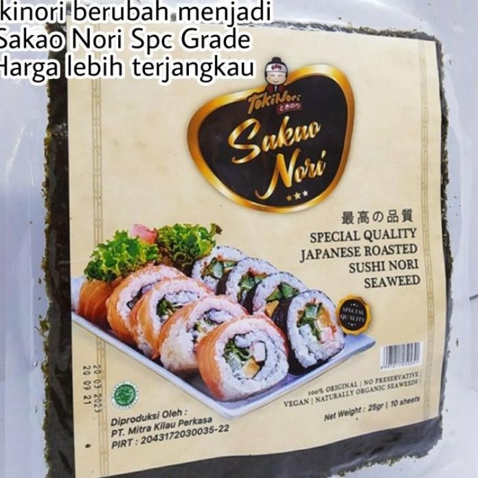 

Tokin Sakao N Sushi Kimbap N Halal 10 Lembar Rasa Roasted Seaweed