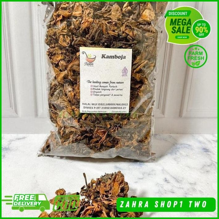 

BUNGA KAMBOJA KERING PLUMERIA 100 GRAM - REMPAH BU RISMA KUALITAS PRODUK TERBAIK