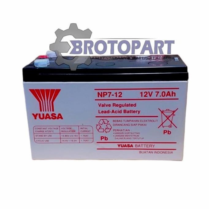 TERBARU - Aki Battery Alat Semprot Sprayer Hama Elektrik Nagoya YUASA NP7 12