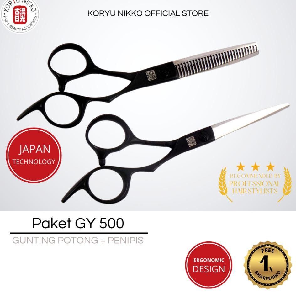 

Koryu Nikko Scissors Paket Gunting Gy Hitam Sier