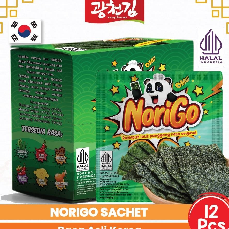 

Kc. Ngo 1 Box Isi 12 Pcs N Sachet Seaweed Sna 3G Rumput Laut Halal Rasa