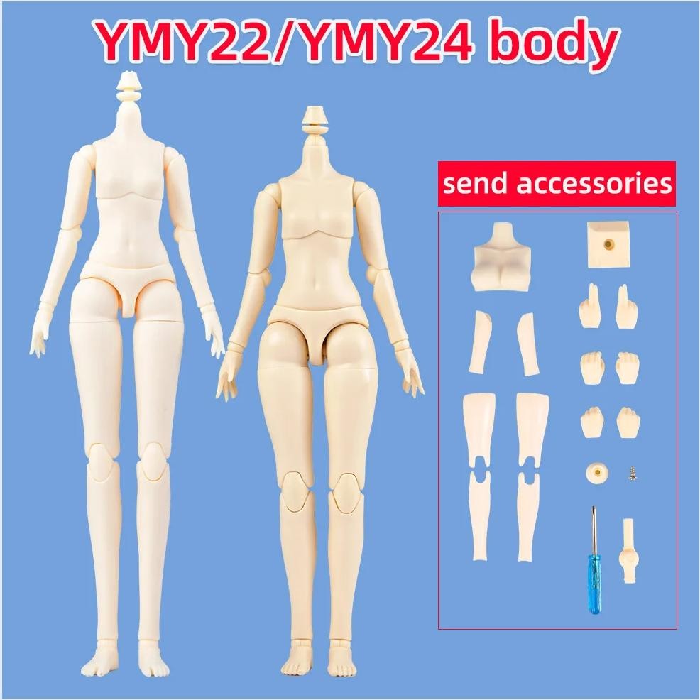 Ymy Body Ymy22 24 Ball Moveable Joint Replacement Body For Obitsu 22 Body, Ob22, Ob24, Gsc, Blythe, 