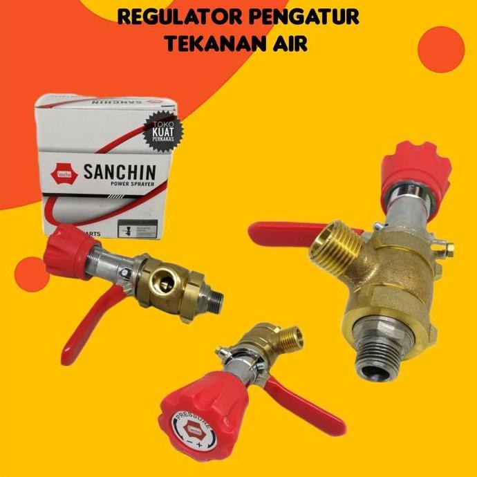 TERMURAH - Regulator kran setelan air power sprayer sanchin 20 30 45 steam bensin